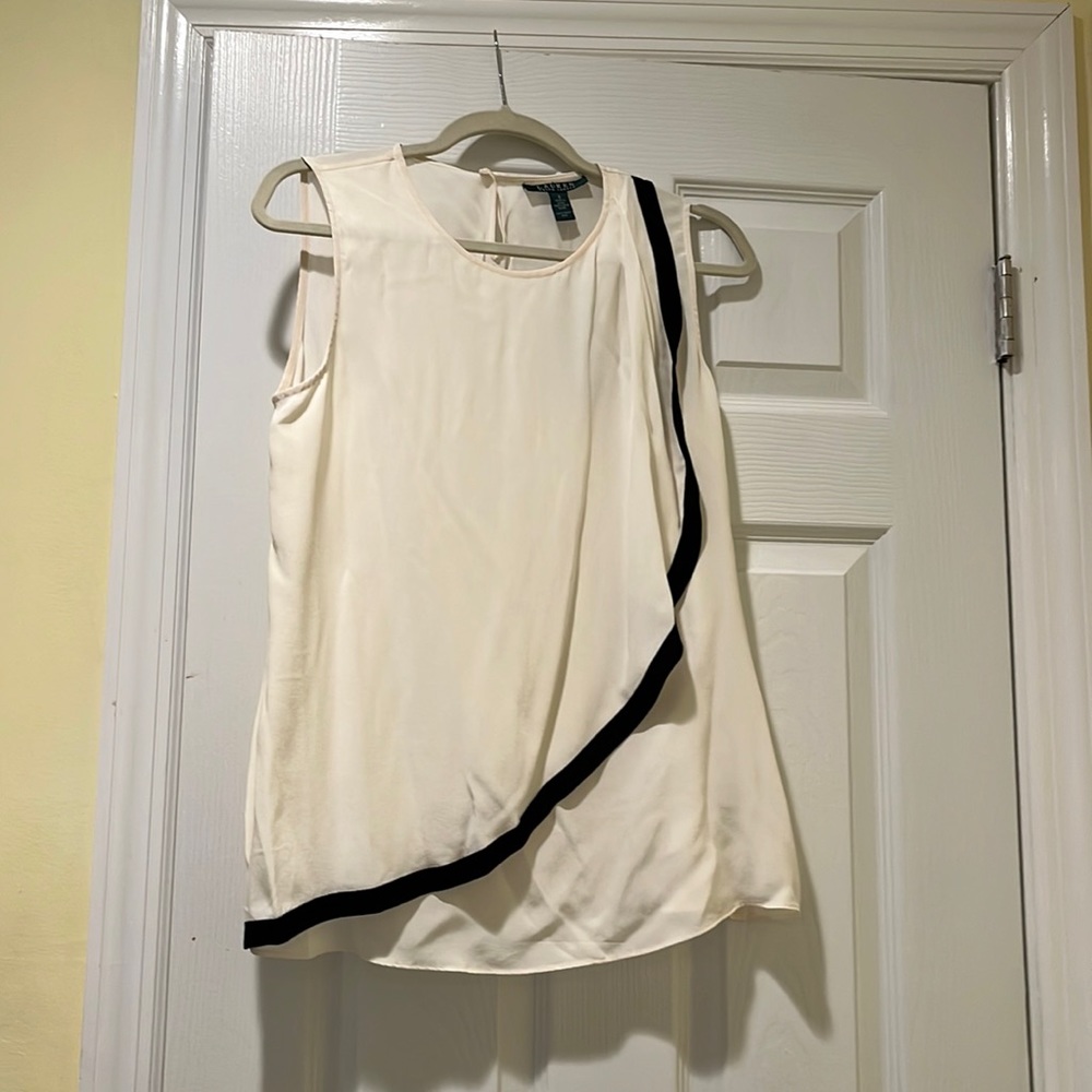 Ralph Lauren | Sleeveless Ruffle Blouse